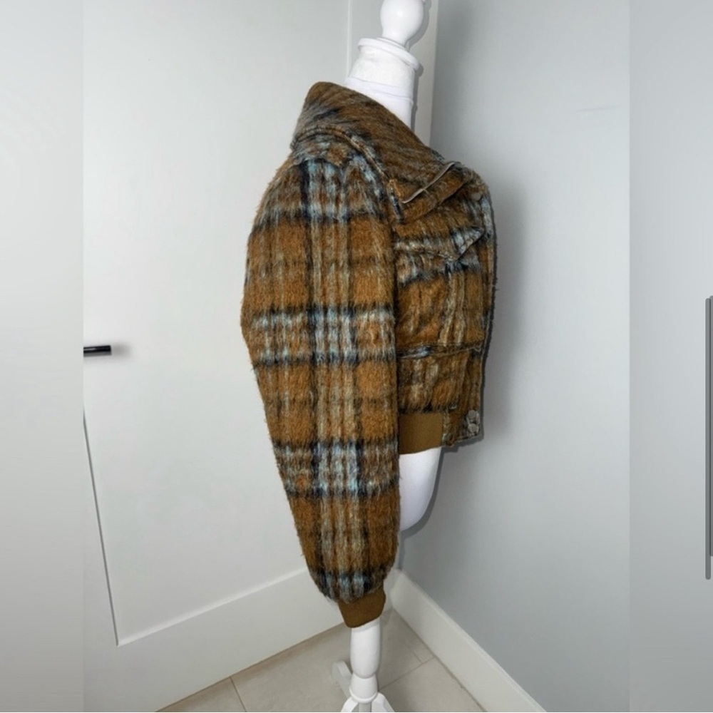 ❌SOLD❌7 For All Mankind Alicia Plaid Bomber Jacket - Picture 5 of 9